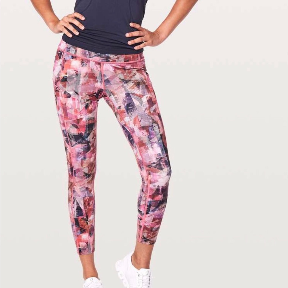 Lululemon fast and free 7/8 (25”) tight II sz 8